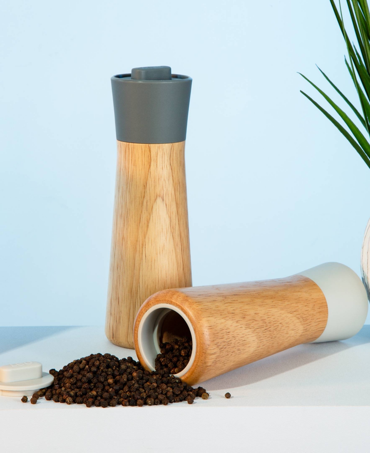 Berghoff Leo Balance Rubberwood Covered Spice Grinder In Moonmist
