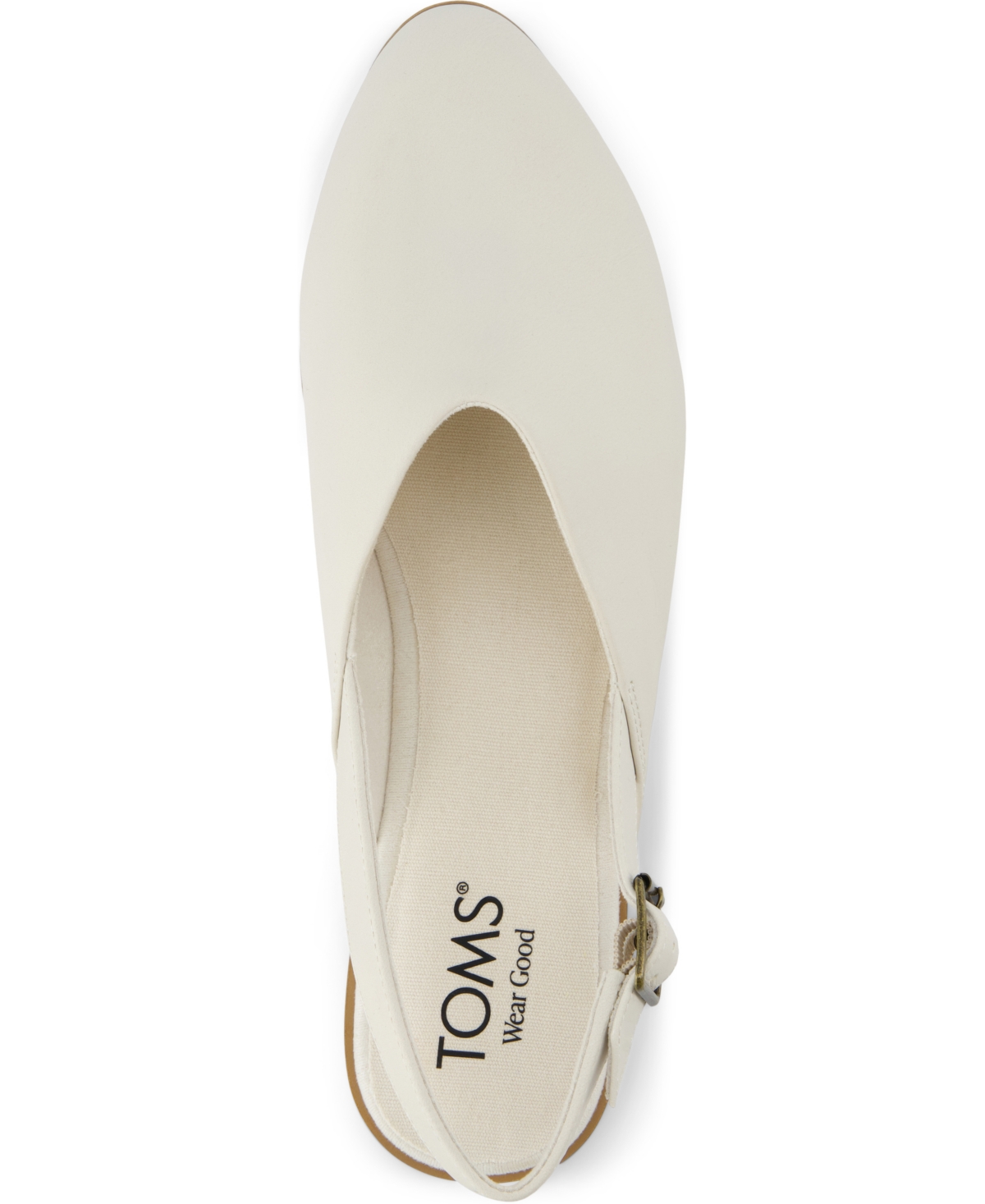 TOMS WOMEN'S JADE SLINGBACK POINTED TOE FLATS 