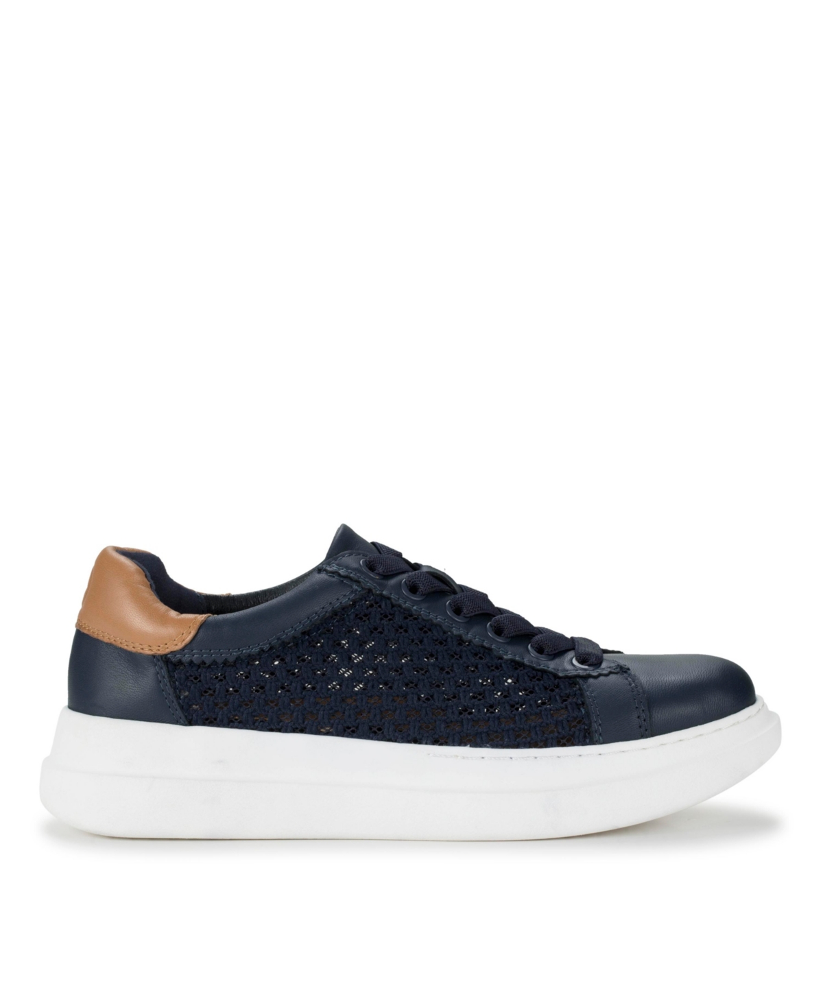 Shop Baretraps Women's Origins Tiara Lace-up Sneakers In Navy Leather