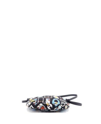 Pre-Owned Hermes  Sursoie To Go Pouch Printed Silk and Leather