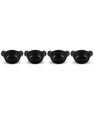 Enameled Cast Iron Mini Round Cocotte, Set of 4