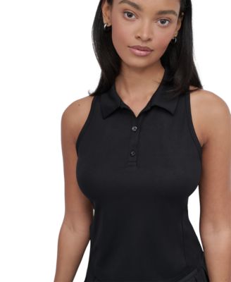 Sport Women's Court Piqu&eacute; Knit Racerback Polo Tank Top
