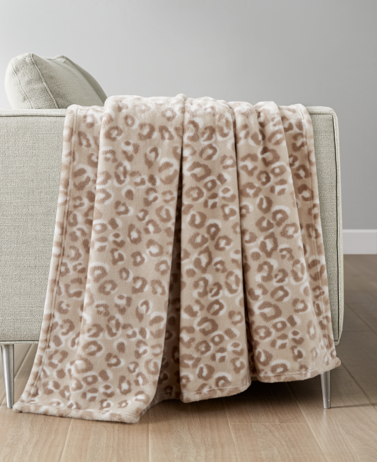 Premier Comfort Cozy Plush Printed Throw, 50" X 70", Exclusively At Macy's In Cheetah