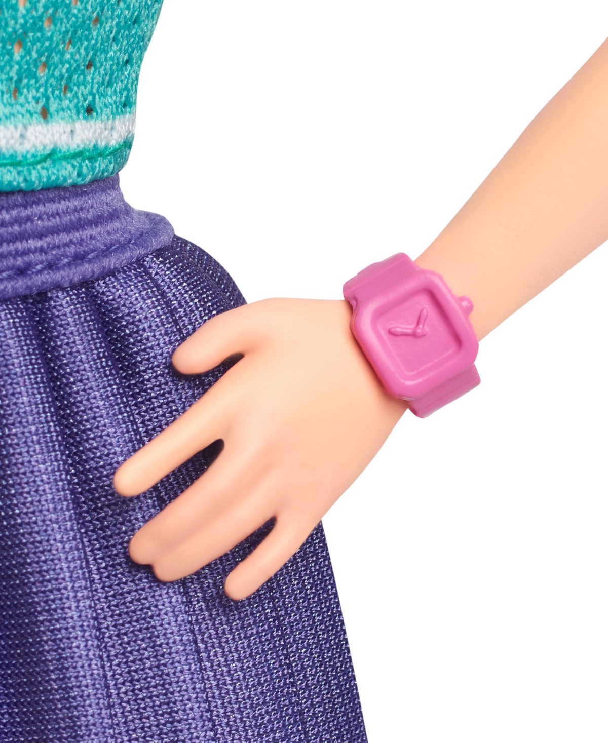 Shop Barbie Fashionistas Doll 232 In Jersey Top And Pleated Purple Skirt, Red Hair In Multi-color