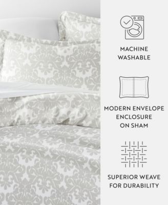 Utra Soft Reversible 3-Pc. Duvet Cover Set, Full/Queen