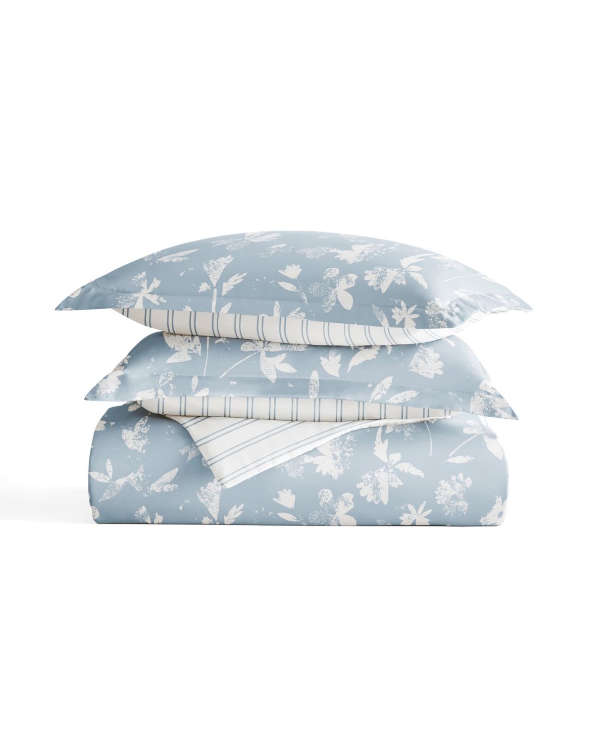 Ienjoy Home Utra Soft Reversible 3-pc. Duvet Cover Set, Full/queen In Blue