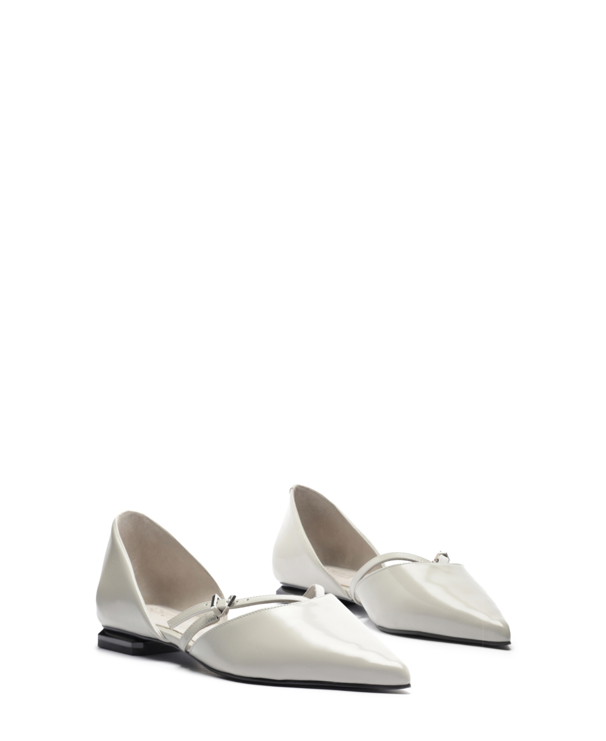SCHUTZ WOMEN'S RUE BUCKLE POINTED TOE FLATS 