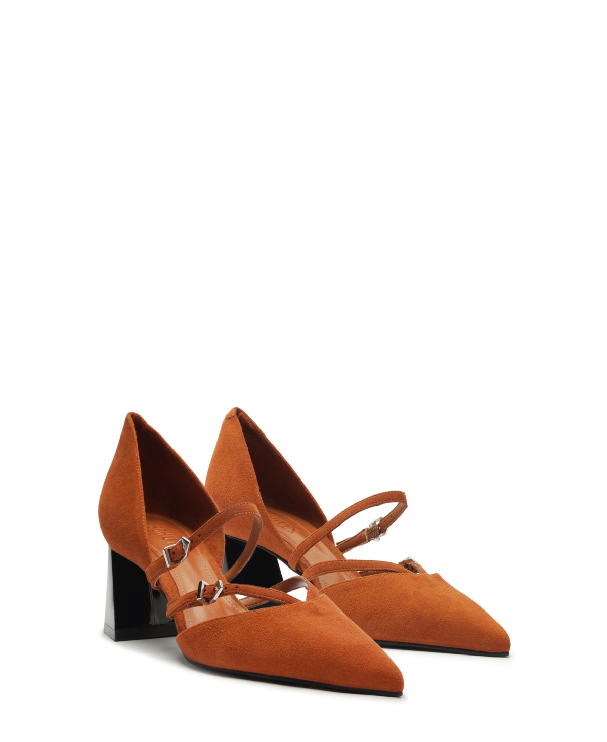 SCHUTZ WOMEN'S RUE MID HEEL BUCKLE PUMPS 