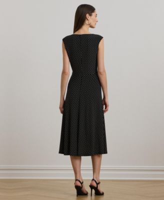 Lauren Ralph Lauren Women's Polka-Dot Twist-Front Jersey