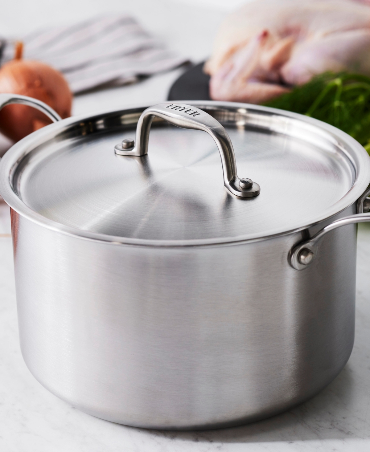Heritage Steel X Eater 5-ply Stainless Steel 5-qt. Sauce Pot With Lid In Silver