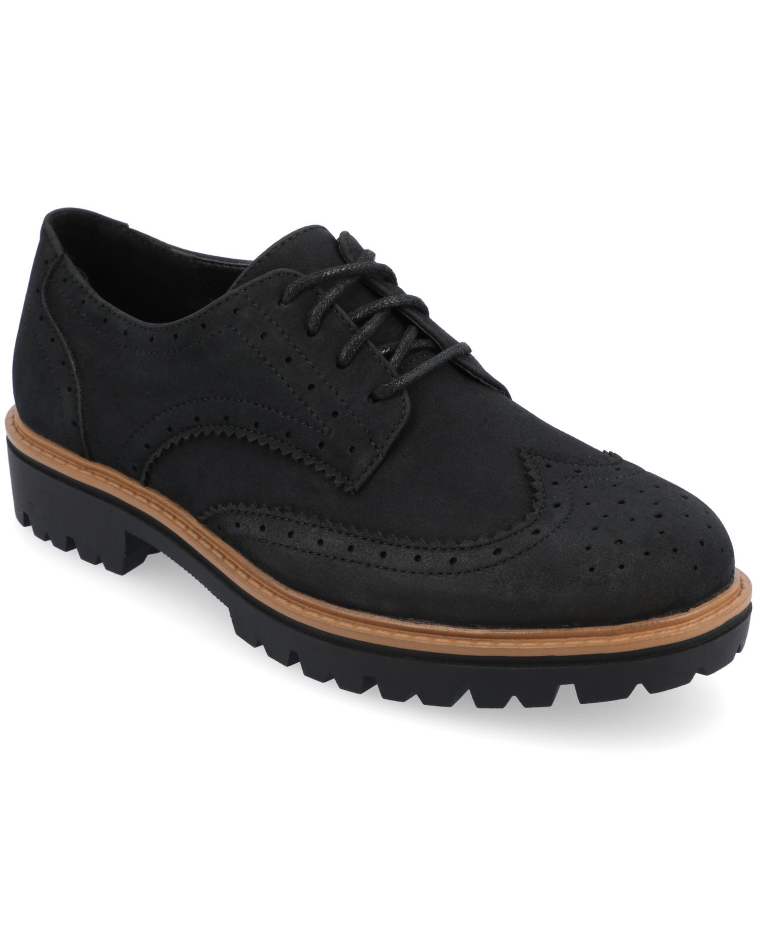 Women's Claudiya Lug Sole Lace Up Oxford Loafers