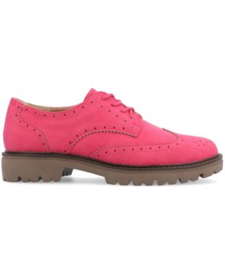 Women's Claudiya Lug Sole Lace Up Oxford Loafers