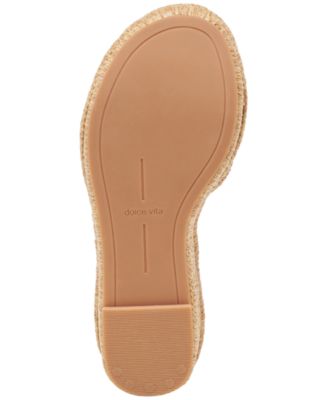 Women's Throne Platform Raffia Wedge Sandals