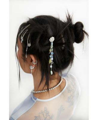 Steel Hair Pin With Acrylic Charms