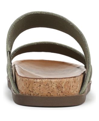 Women's Leah Open Round Toe Slide Platform Sandals