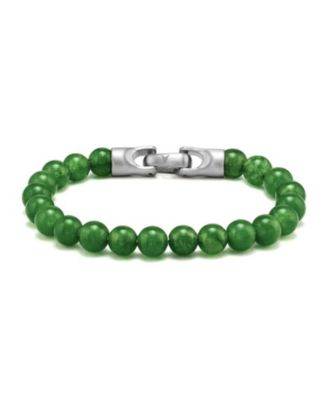Vincero Men's Spiritual Bead Bracelet, 4mm - Green onyx