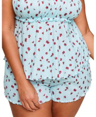 Leanore Women's Plus-Size Tank And Shorts Pajamas