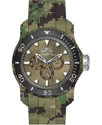 Men's 47855 Pro Diver Quartz Chronograph Brown, Grey, Khaki Dial Watch