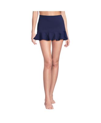 Women's Ruffle Hem Mini Swim Skirt