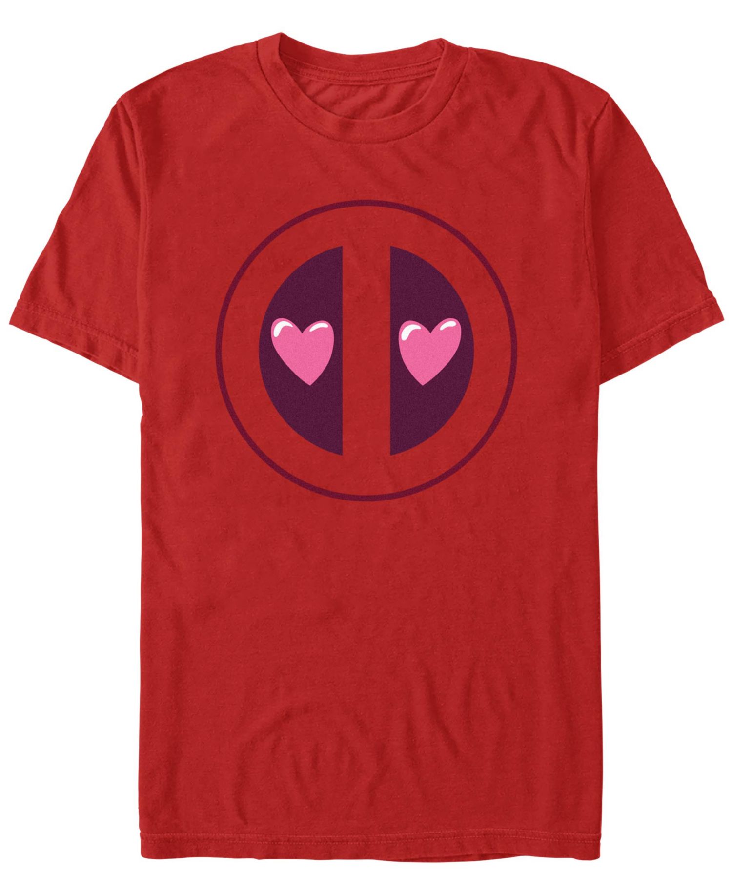 Men's Deadpool Heart Eyes Short Sleeve T-Shirt