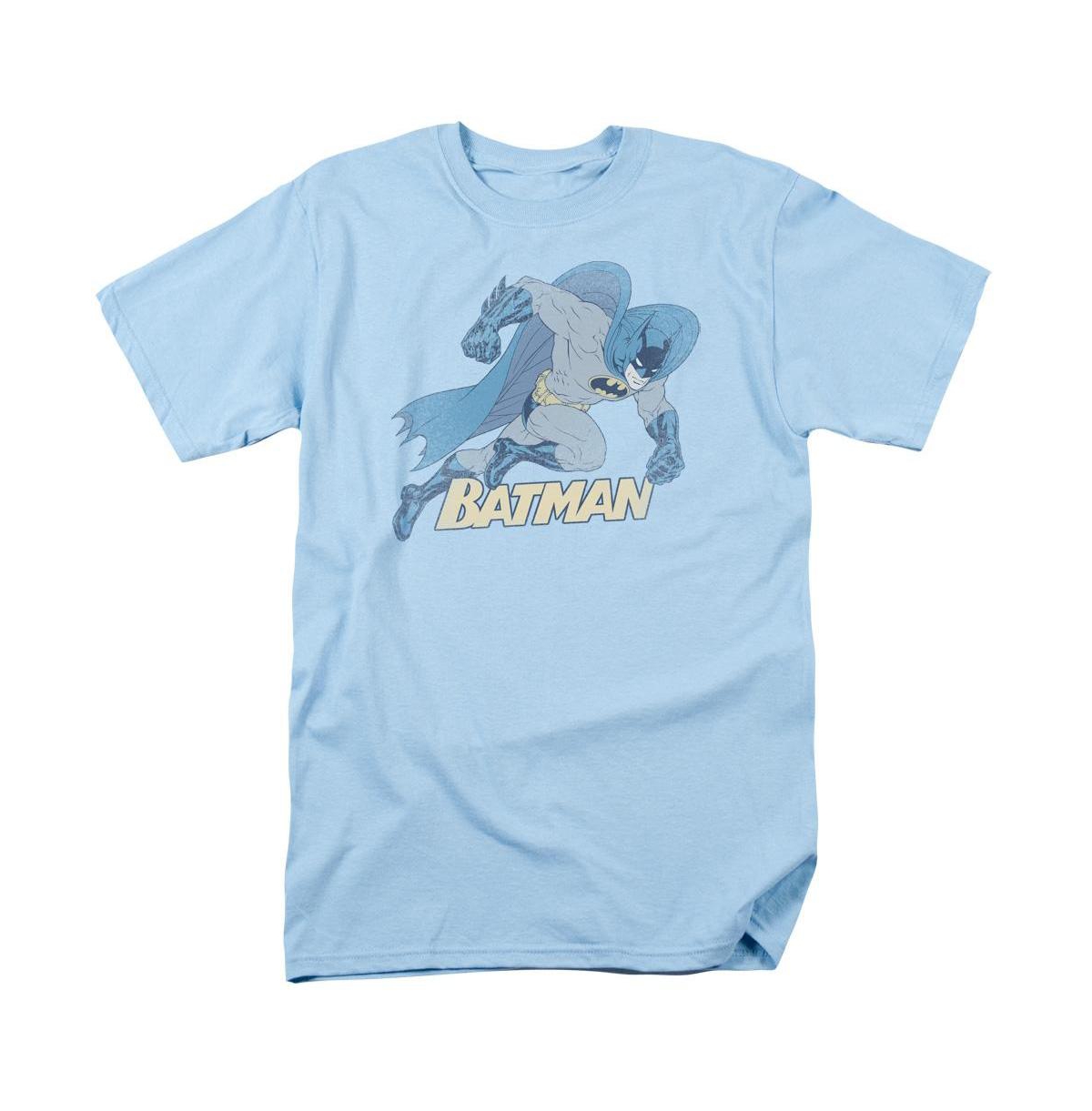 Mens Running Retro Short Sleeve Adult Tee / T-Shirt - Bright blue