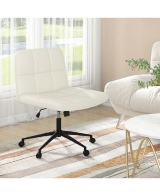 Stylish Rolling Office Chair Without Arms, Ideal for Small Home Workspaces
