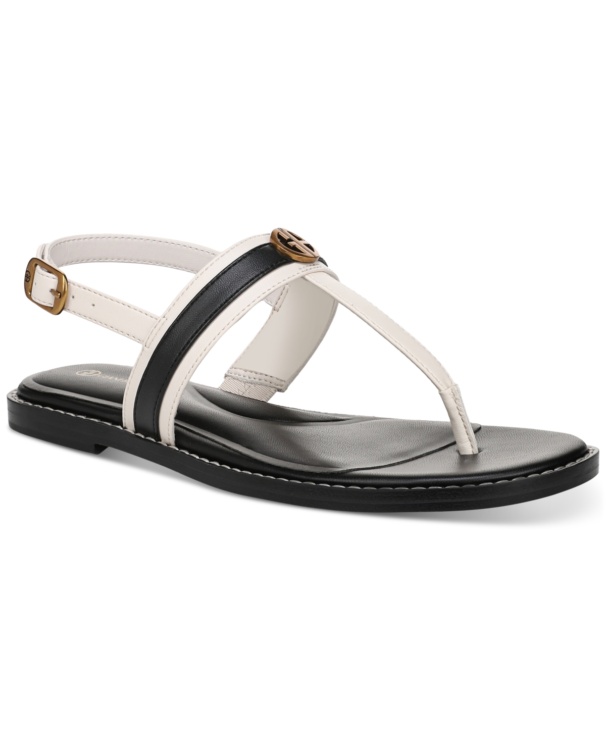 Women's Nayelli Thong Flat Sandals, Created for Macy's - Royal Navy Raffia