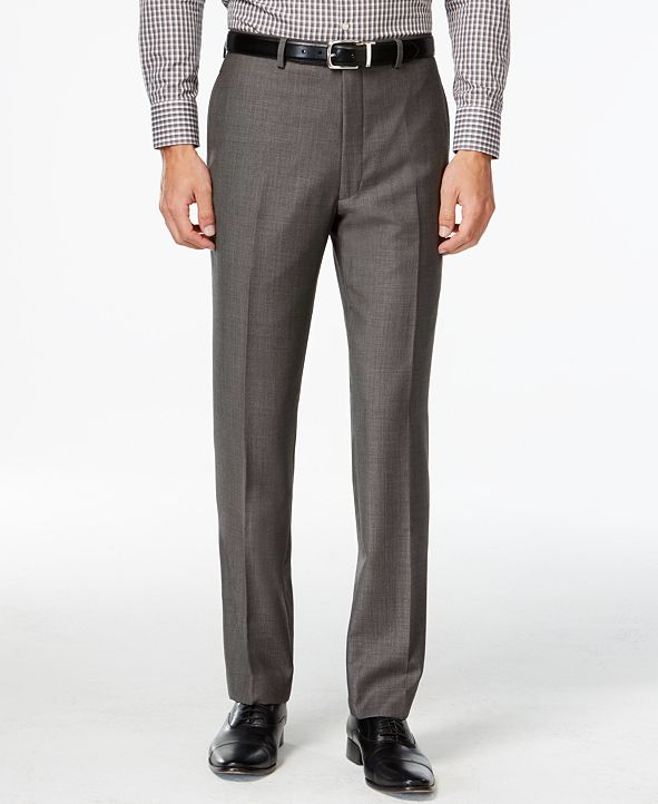 calvin klein charcoal suit pants
