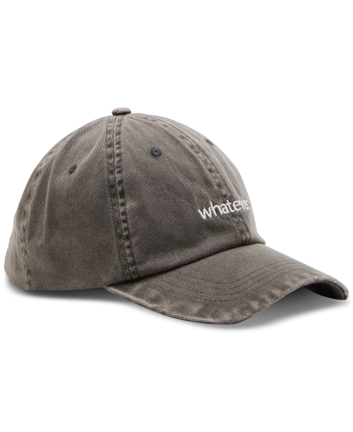 STEVE MADDEN NOTHINGS OVER WORN DENIM BASEBALL CAP 