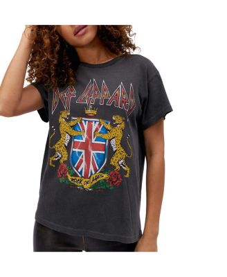 Women's Black Def Leppard Rock of Ages Graphic T-Shirt