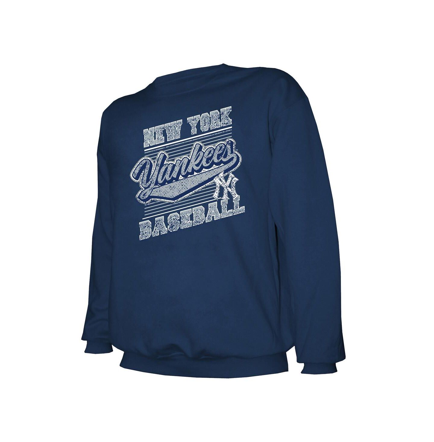 Мужская толстовка Stitches Navy New York Yankees Pullover — фото 2