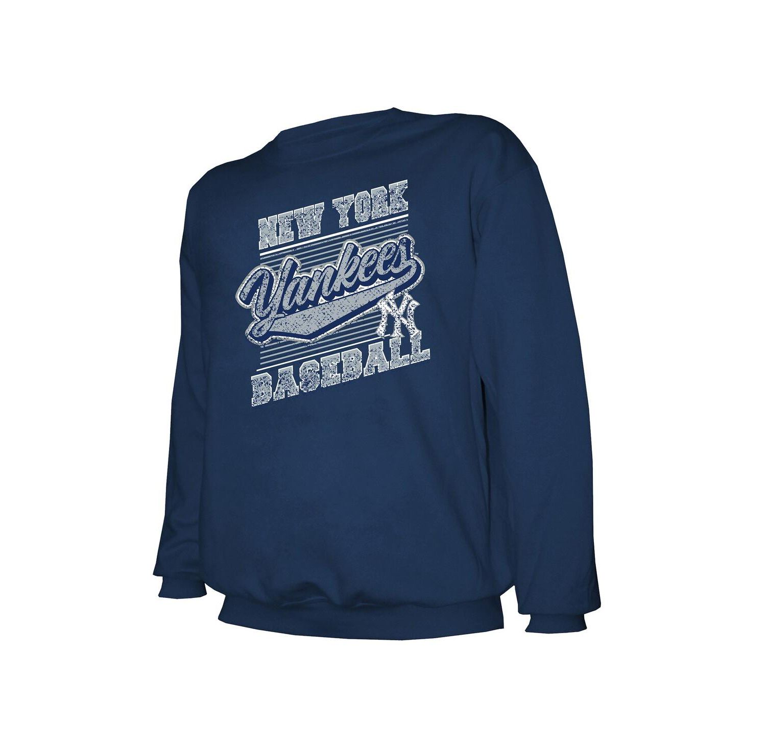 Men's Navy New York Yankees Pullover Sweatshirt
