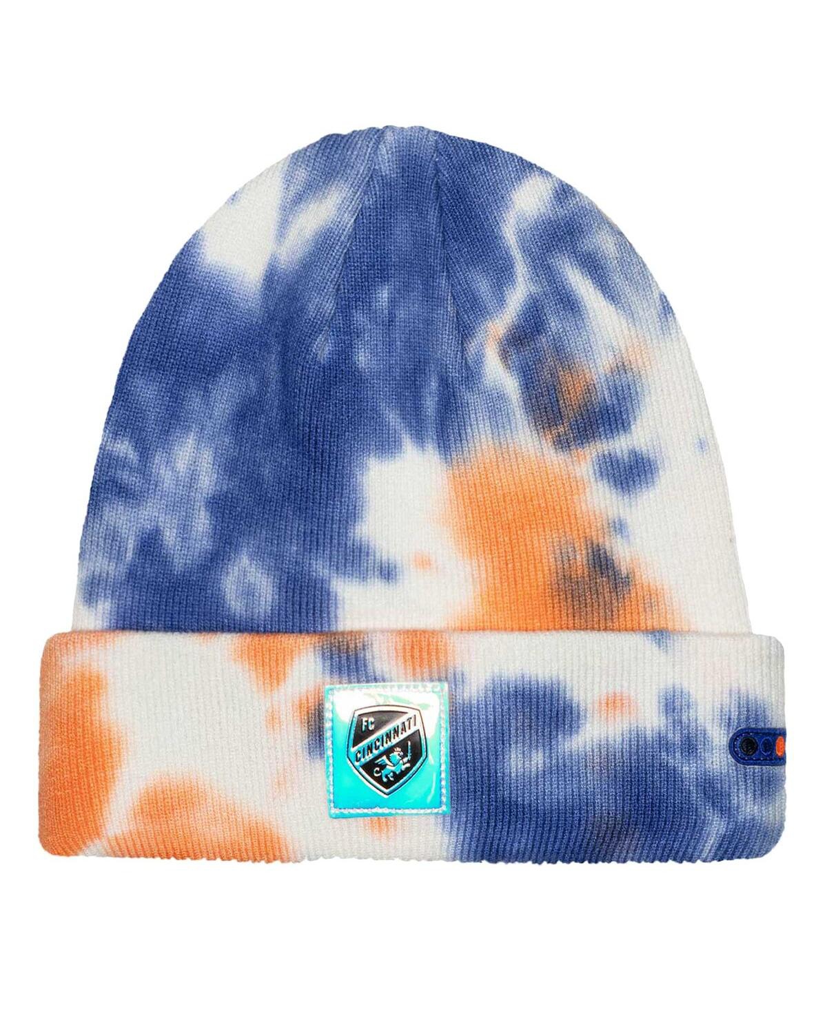 Men's Fc Cincinnati Psychedelic Tie-Dye Cuffed Knit Hat - Black