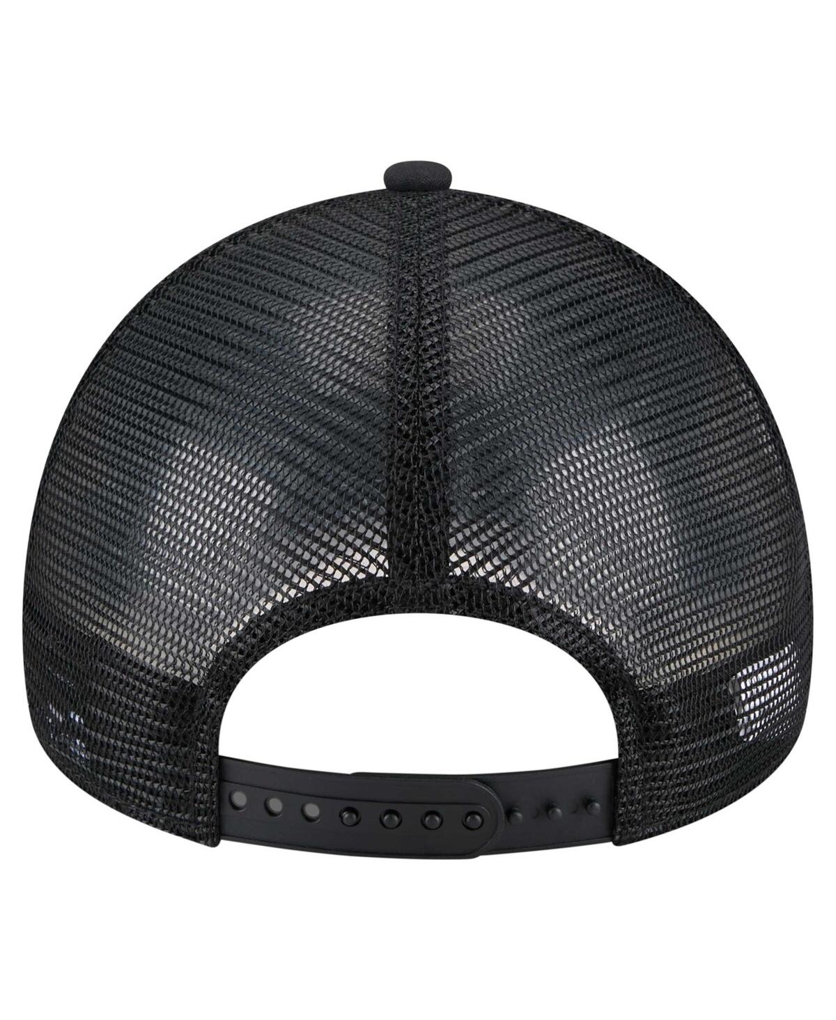 NEW ERA MEN'S BLACK ST. LOUIS CARDINALS 9FORTY A-FRAME TRUCKER ADJUSTABLE HAT