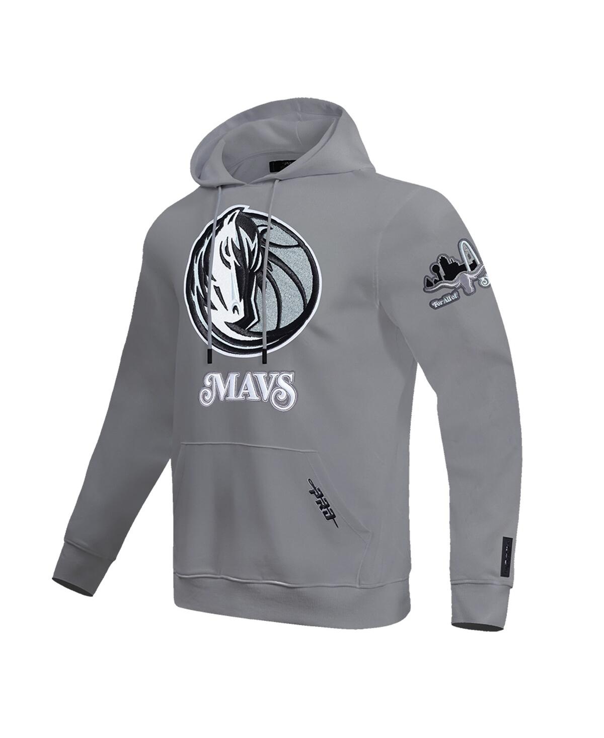 Pro Standard Men's Gray Dallas Mavericks 2024/25 City Edition Chenille Applique Pullover Hoodie In Gray