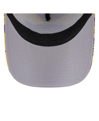 Men's Purple/Gold Los Angeles Lakers Tip Off A-Frame Trucker 9FORTY Adjustable Hat