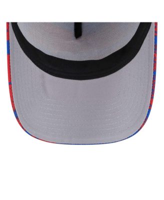Men's Royal/Red Philadelphia 76ers Tip Off A-Frame Trucker 9FORTY Adjustable Hat