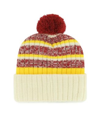 Men's Cream Florida State Seminoles Vintage Tavern Cuffed Knit Hat with Pom