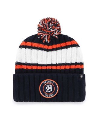 '47 Brand - Men's Navy Detroit Tigers Plateau Cuffed Knit Hat with Pom