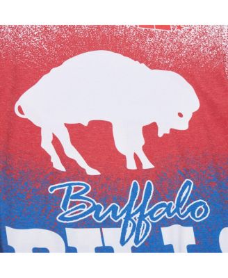 Men's White Buffalo Bills Team Burst Vintage Logo T-Shirt