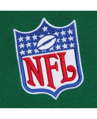 Men's Kelly Green New York Jets Vintage Logo Head Coach Fleece Pullover Hoodie