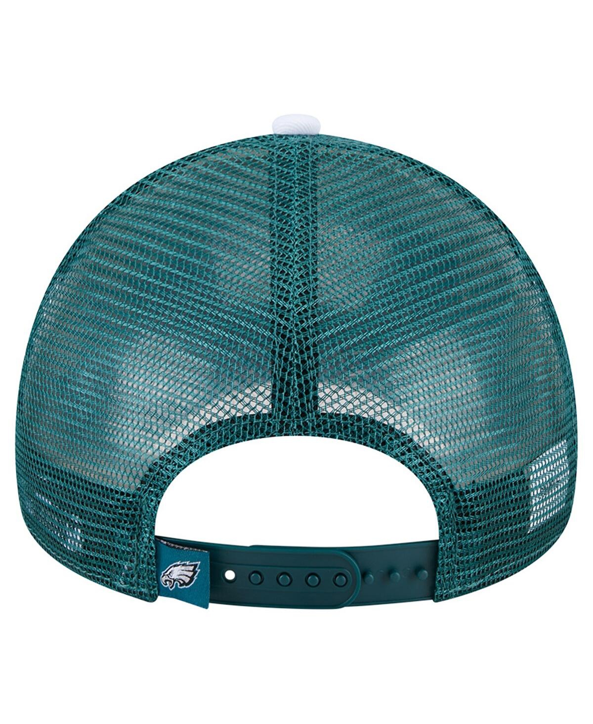 New Era Toddler Midnight Green Philadelphia Eagles Sport Night Color Block 9forty A-frame Trucker Adjustable In Green
