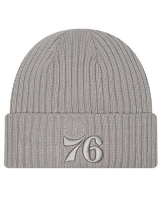 New Era - Men's Gray Philadelphia 76ers Color Pack Cuffed Knit Hat