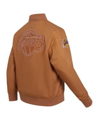 Men's Brown Los Angeles Lakers Paint The City Full-Zip Jacket