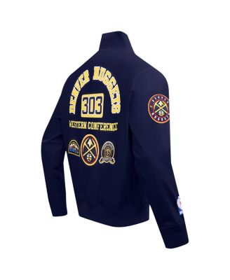 Men's Navy Denver Nuggets Area Code Full-Zip Jacket