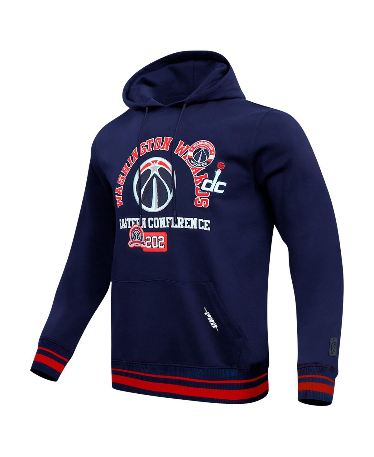 Pro Standard Men's Navy Washington Wizards Area Code Pullover Hoodie In Blue