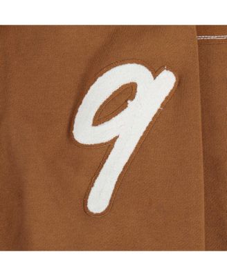 Men's Joe Burrow Brown Cincinnati Bengals Pullover Crewneck Sweatshirt