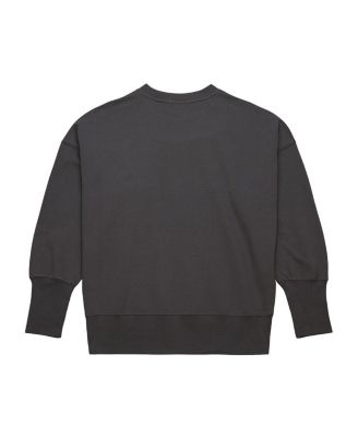 Women's Charcoal Los Angeles Lakers Hardwood Classics Lightweight Pullover Sweatshirt