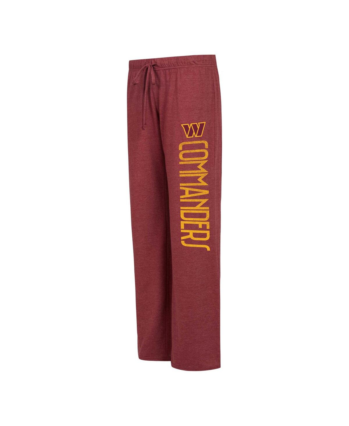 Concepts Sport Women's Burgundy/gold Washington Commanders Muscle Tank Top Pants Lounge Set In Burgundy,gold