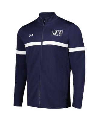 Men's Under Armour Navy Jackson State Tigers 2023 Assist Warm Up Full-Zip Jacket